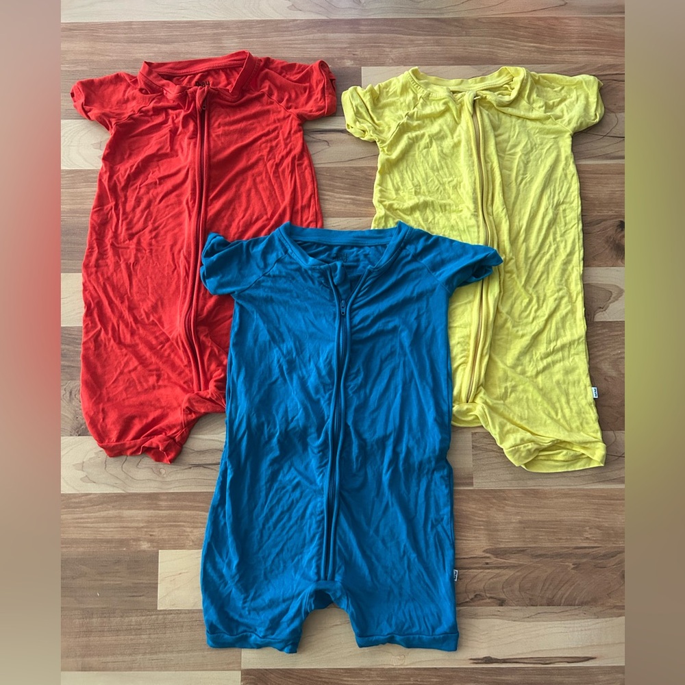 Little Sleepies Play set of 3 rompers